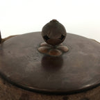 Antique Japanese Cast Iron Copper Kettle Teapot Tea Ceremony Tetsubin Sado TG153