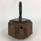 Antique Japanese Cast Iron Copper Kettle Teapot Tea Ceremony Tetsubin Sado TG153