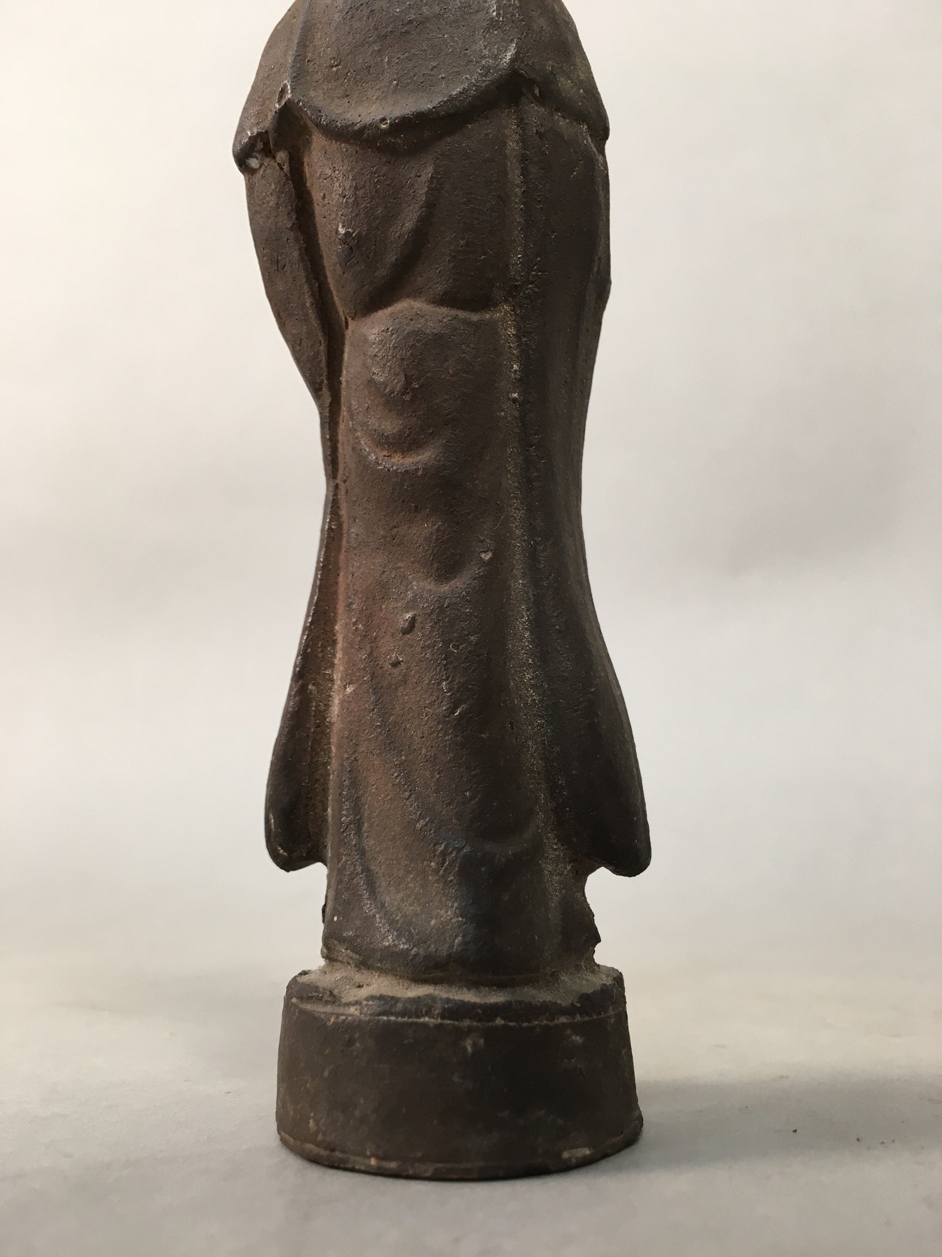 Antique Japanese Ceramic Buddhist Figurine Vtg Statue Kannon Bosatsu BD609