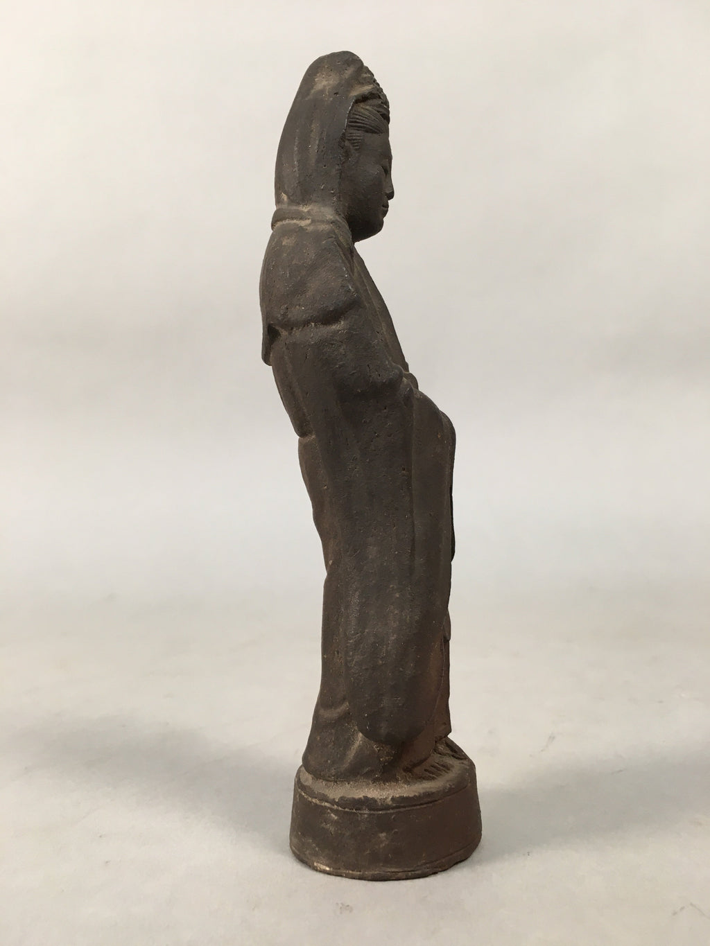 Antique Japanese Ceramic Buddhist Figurine Vtg Statue Kannon Bosatsu BD609