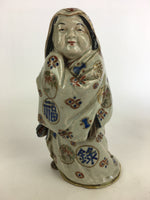 Antique Japanese Ceramic Kimono Lady Arita ware Statue Pottery Yakimono BD674