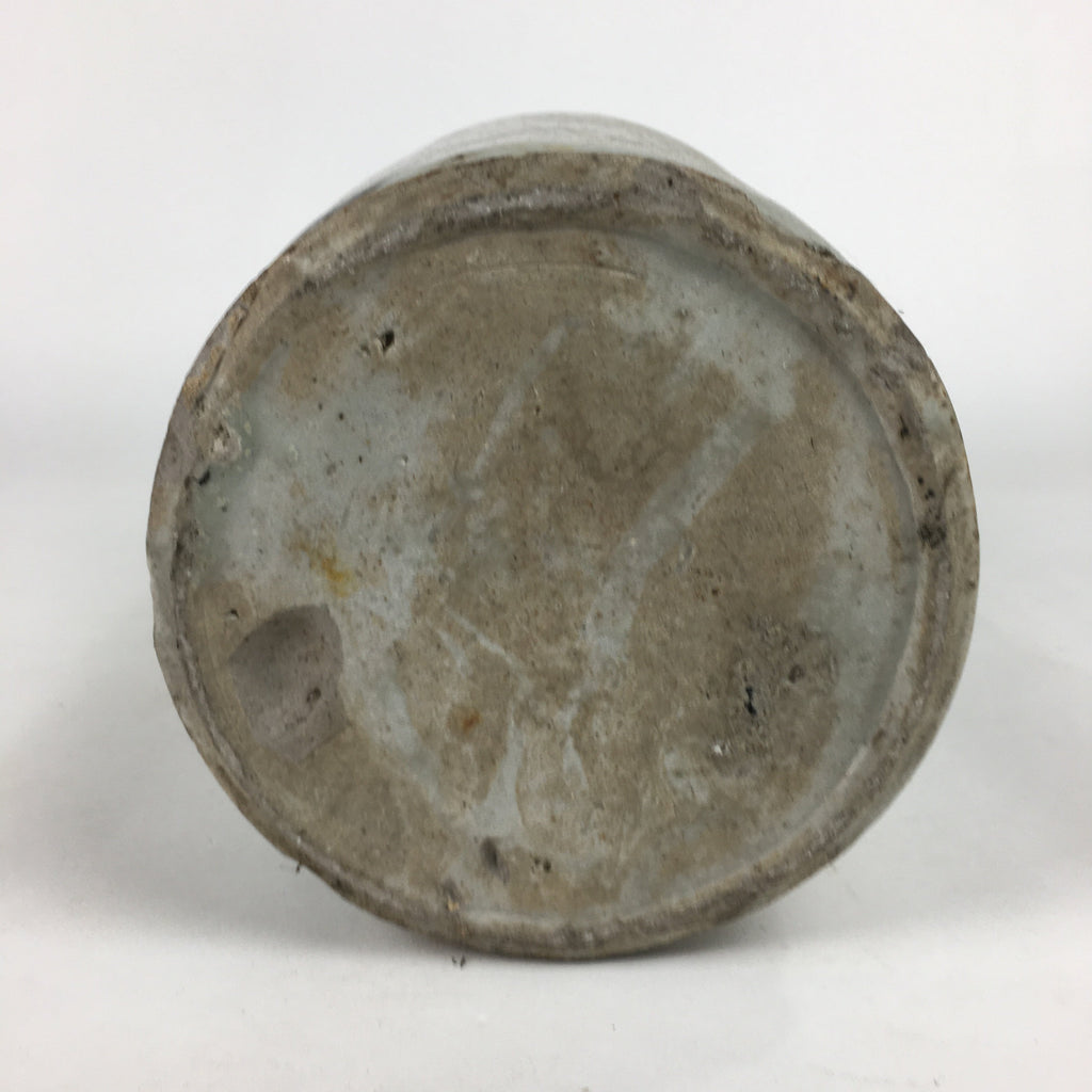 Antique Japanese Ceramic Sake Bottle Kayoi Tokkuri Hand-Written Kanji TS286