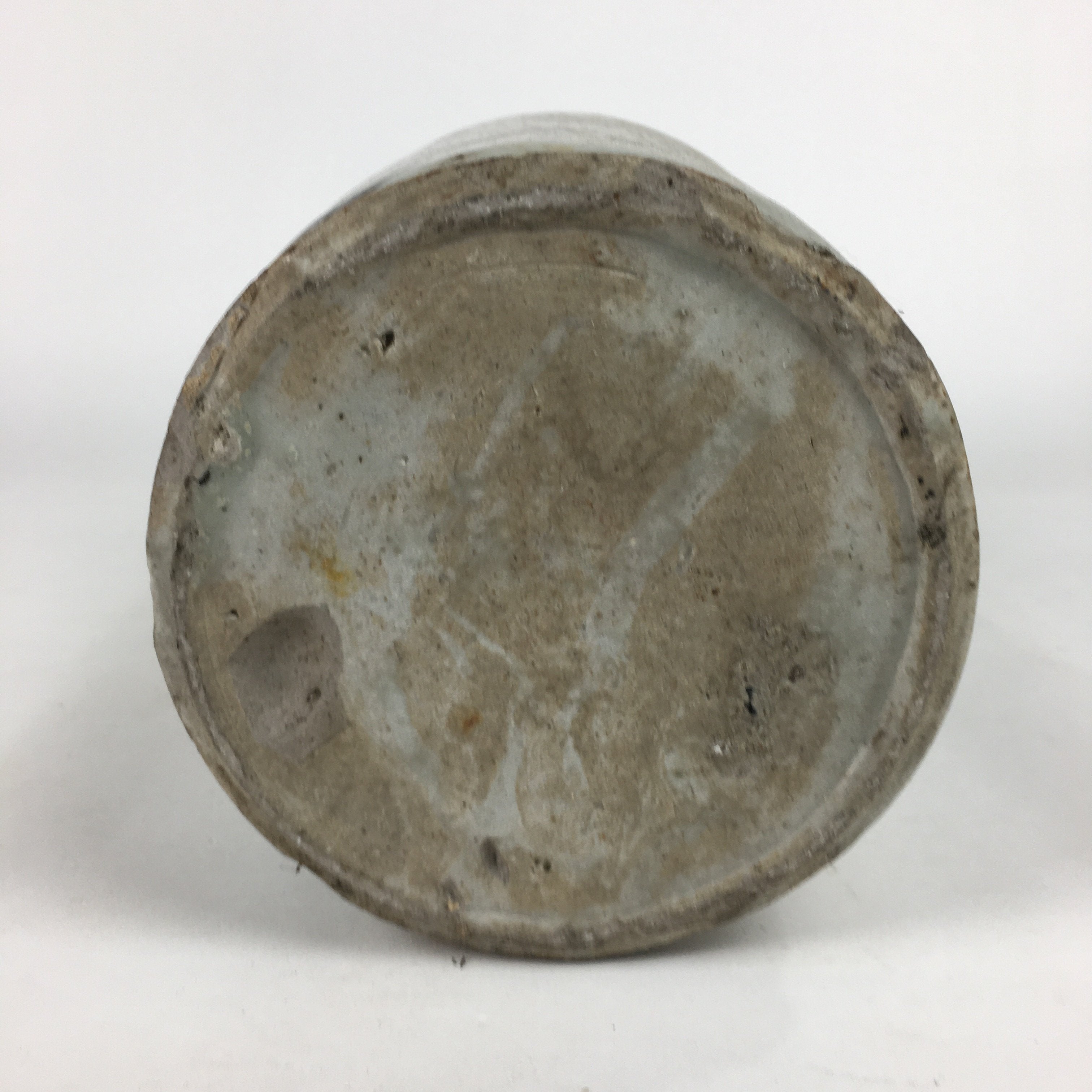Antique Japanese Ceramic Sake Bottle Kayoi Tokkuri Hand-Written Kanji TS286