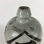 Antique Japanese Ceramic Sake Bottle Kayoi Tokkuri Hand-Written Kanji TS286