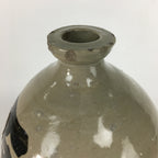 Antique Japanese Ceramic Sake Bottle Kayoi Tokkuri Hand-Written Kanji TS289