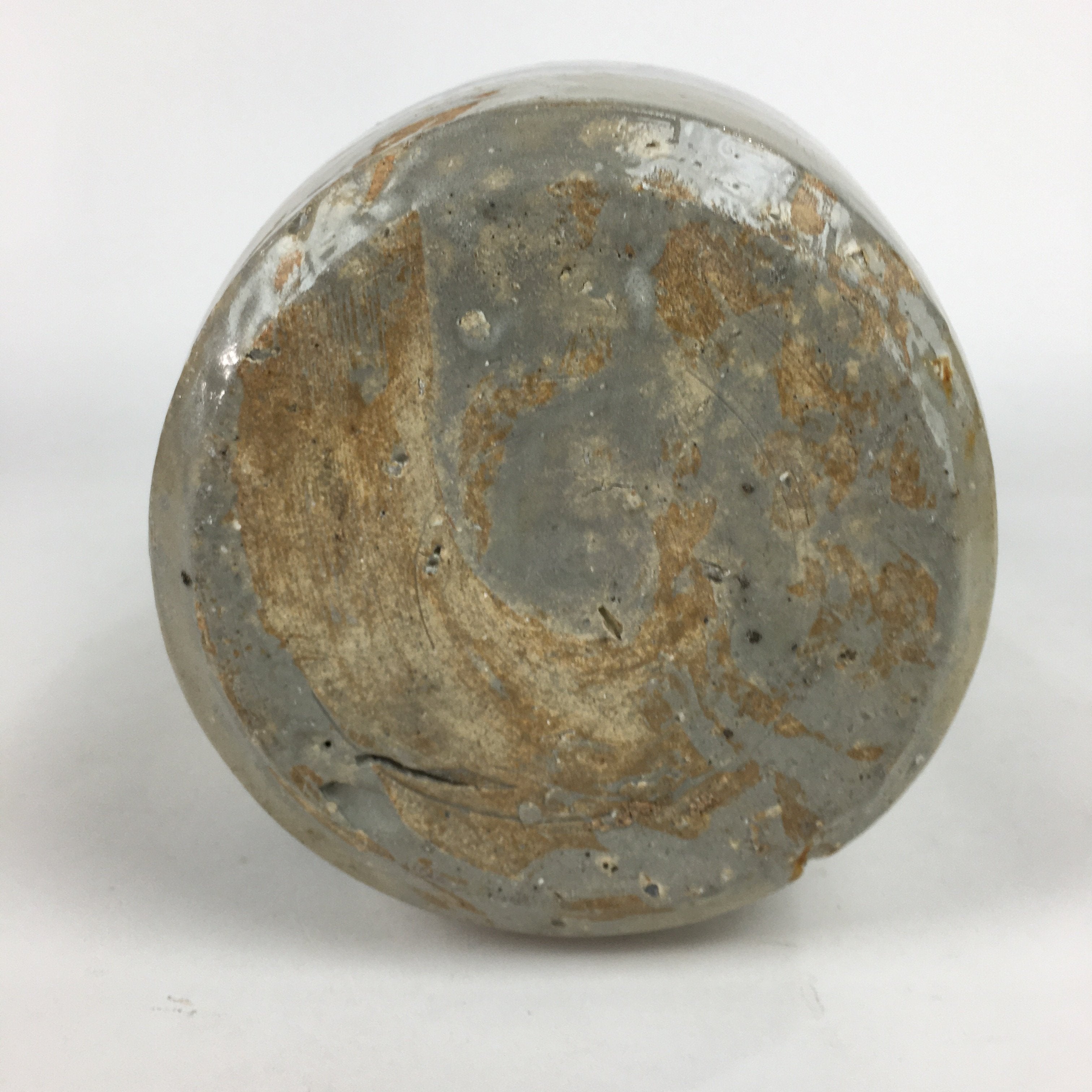 Antique Japanese Ceramic Sake Bottle Kayoi Tokkuri Hand-Written Kanji TS289