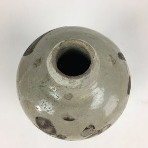 Antique Japanese Ceramic Sake Bottle Kayoi Tokkuri Hand-Written Kanji TS314