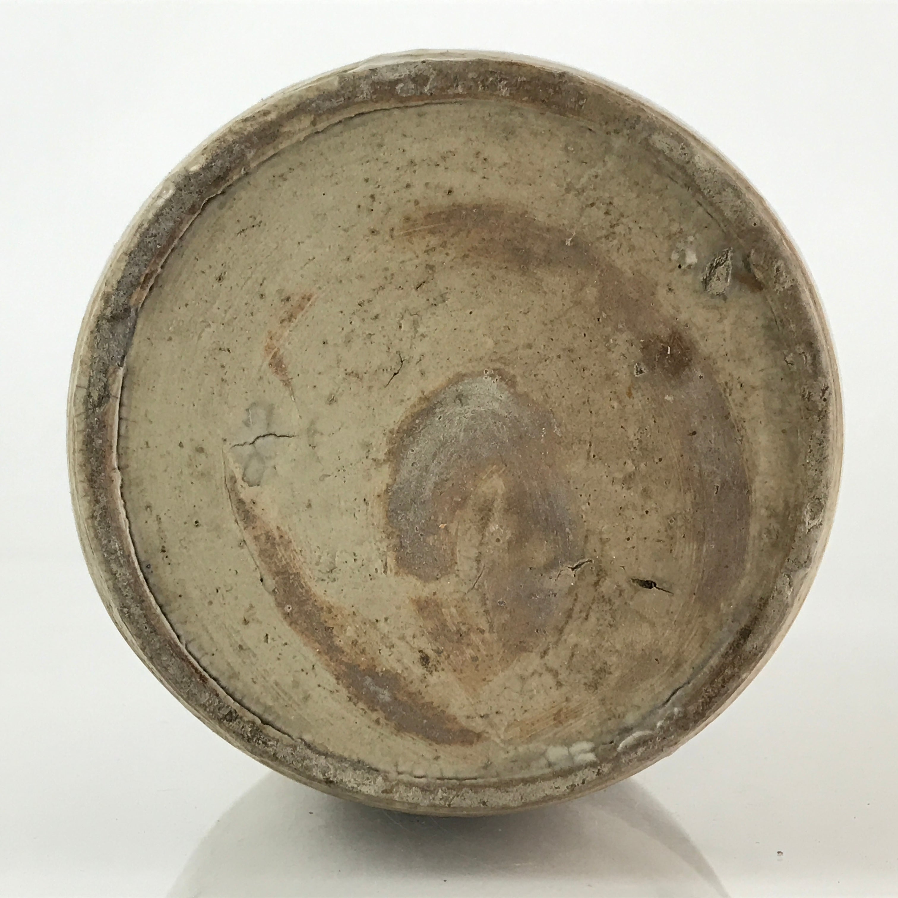 Antique Japanese Ceramic Sake Bottle Tokkuri Pottery Hand-Written Kanji TS451