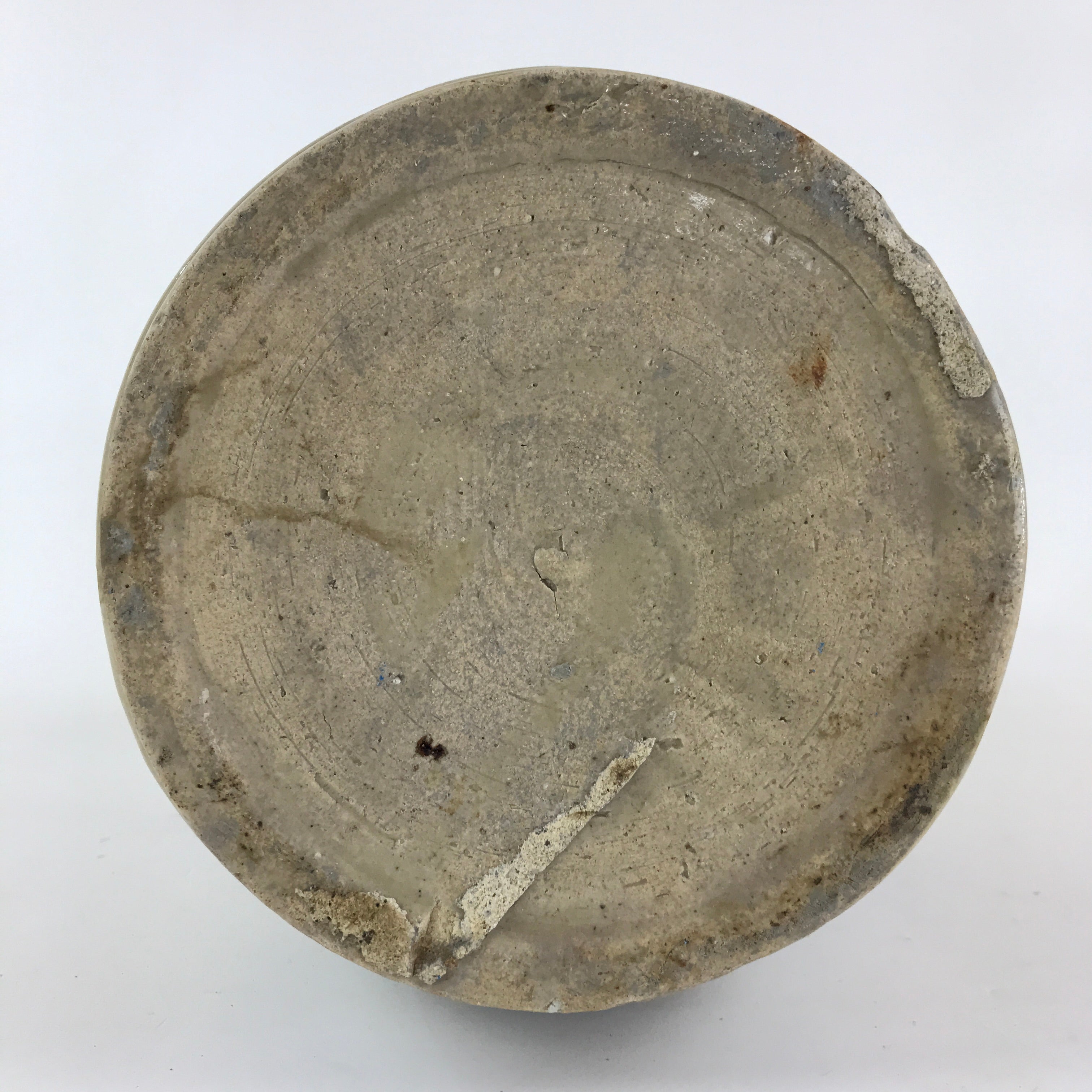 Antique Japanese Ceramic Sake Bottle Tokkuri Pottery Hand-Written Kanji TS493
