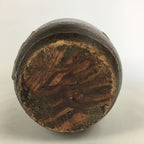 Antique Japanese Ceramic Sake Bottle Tokkuri Pottery Kayoi-Tokkuri Brown TS283