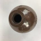 Antique Japanese Ceramic Sake Bottle Tokkuri Pottery Kayoi-Tokkuri Brown TS285