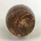 Antique Japanese Ceramic Sake Bottle Tokkuri Pottery Kayoi-Tokkuri Brown TS285