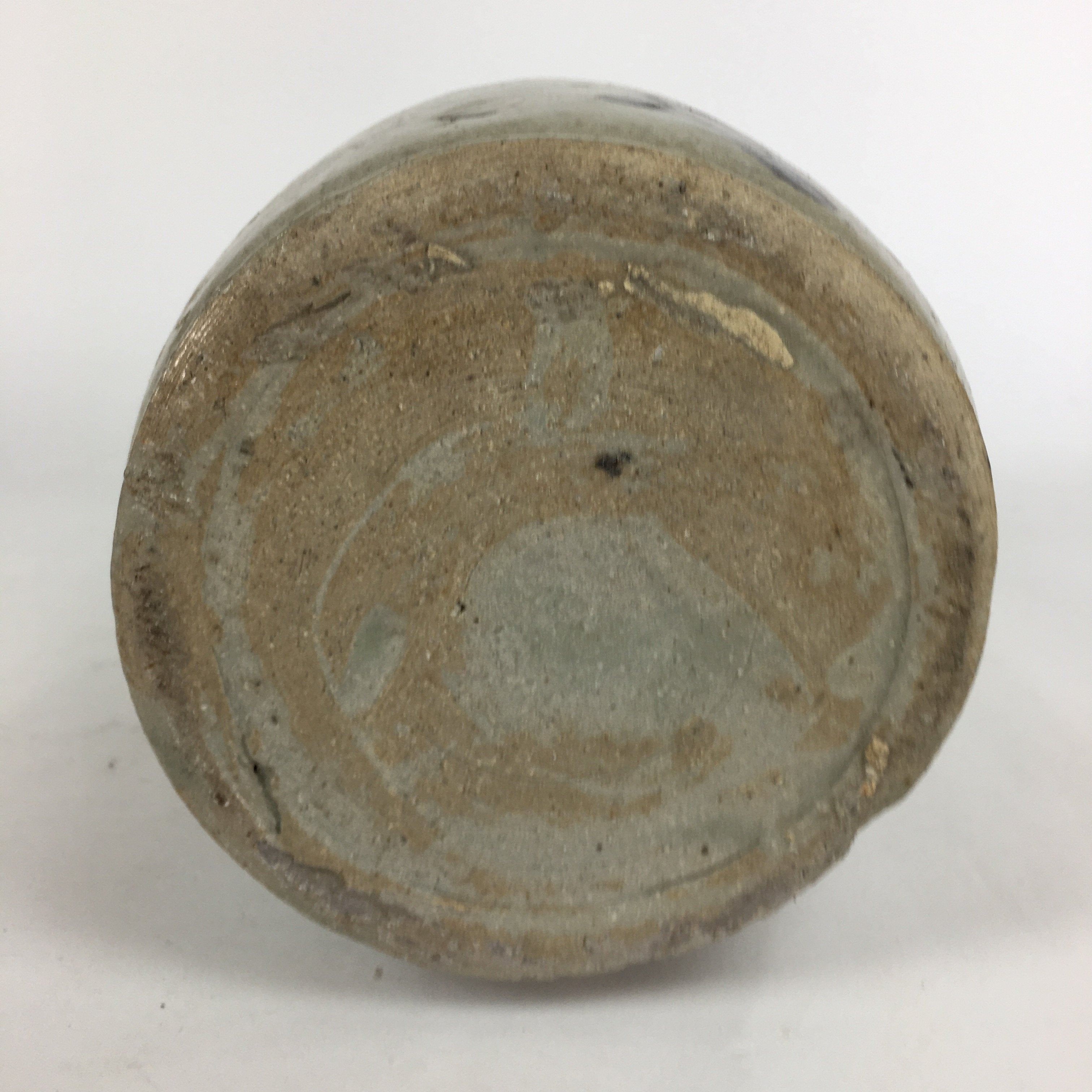 Antique Japanese Ceramic Sake Bottle Vtg Kayoi Tokkuri Hand-Written Kanji TS298