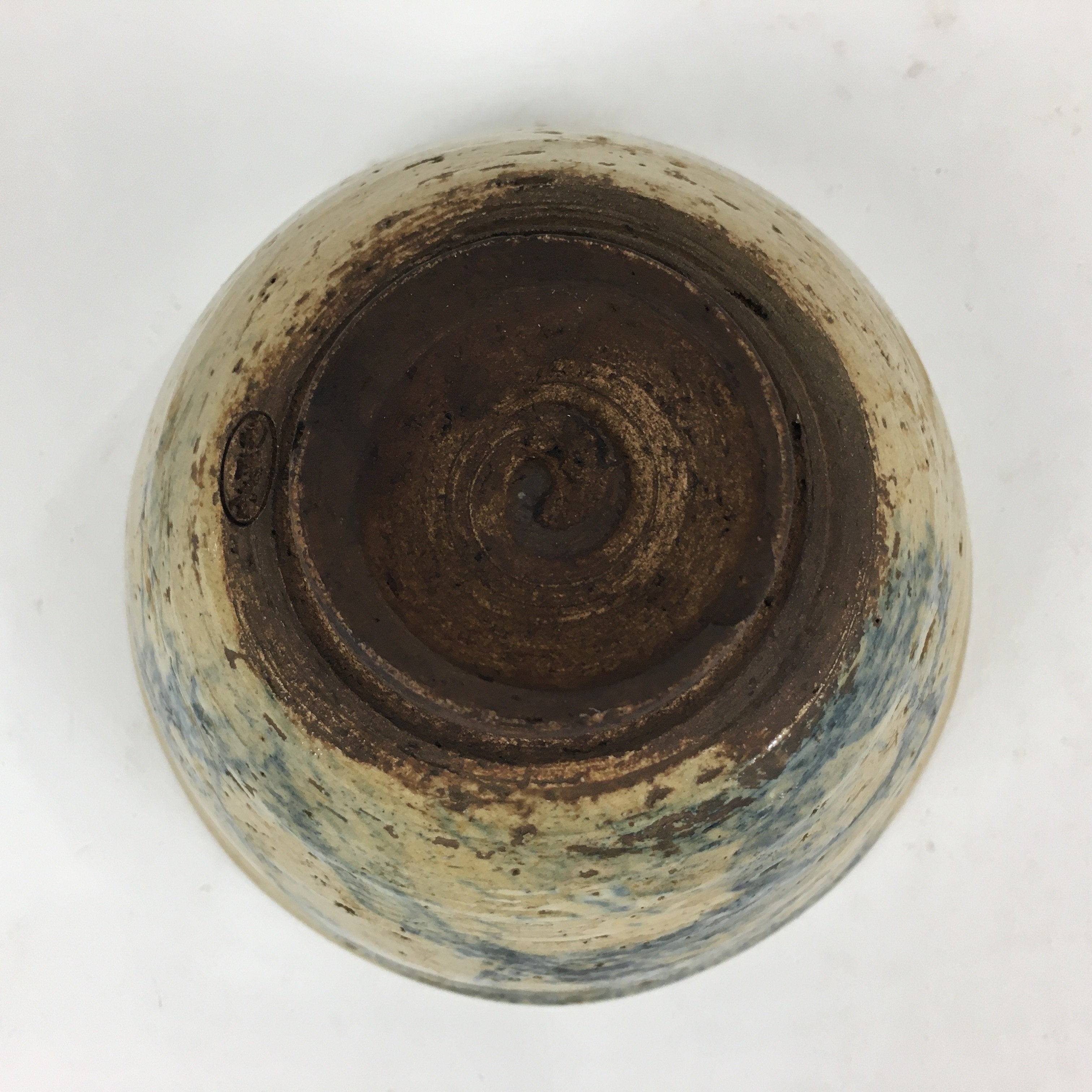 Antique Japanese Ceramic Tea Ceremony Bowl Chawan Pottery Sado Kanji GTB809