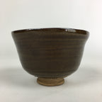 Antique Japanese Ceramic Tea Ceremony Green Tea Bowl Chawan Brown GTB919