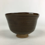 Antique Japanese Ceramic Tea Ceremony Green Tea Bowl Chawan Brown GTB919