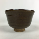 Antique Japanese Ceramic Tea Ceremony Green Tea Bowl Chawan Brown GTB919