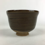 Antique Japanese Ceramic Tea Ceremony Green Tea Bowl Chawan Brown GTB919