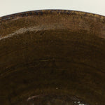 Antique Japanese Ceramic Tea Ceremony Green Tea Bowl Chawan Brown GTB919