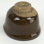 Antique Japanese Ceramic Tea Ceremony Green Tea Bowl Chawan Brown GTB919