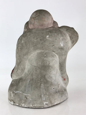 Antique Japanese Clay Doll Ningyo 7 Lucky Gods Buddhist Hotei Statue BD855