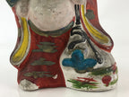 Antique Japanese Clay Doll Ningyo 7 Lucky Gods Buddhist Hotei Statue BD855