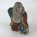 Antique Japanese Clay Doll Ningyo 7 Lucky Gods Buddhist Hotei Statue BD855