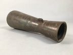 Antique Japanese Copper Flower Vase Cast Metal Kabin Ikebana Brown FV899