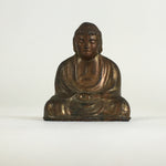 Antique Japanese Copper Small Figurine Vtg Kamakura Big Buddha JK316