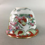 Antique Japanese Eggshell Porcelain Sake Cup Guinomi Sakazuki Bird Flower GU626