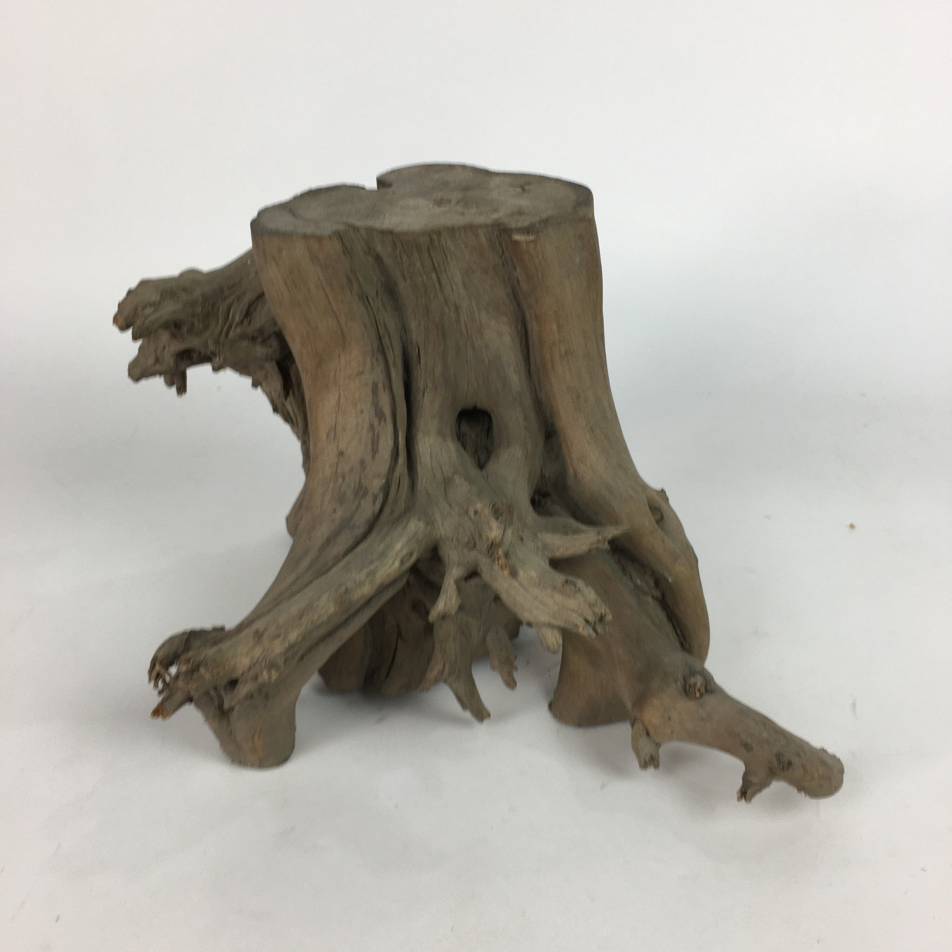 Antique Japanese Flower Vase Stand Wooden Bonsai Table Kadai Board WT325