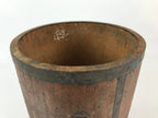 Antique Japanese Handmade Wooden Masu Rice Bucket C1900 Dark Brown BK7