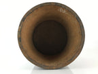 Antique Japanese Handmade Wooden Masu Rice Bucket C1900 Dark Brown BK7