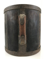 Antique Japanese Handmade Wooden Masu Rice Bucket C1900 Dark Brown BK8