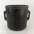 Antique Japanese Handmade Wooden Masu Rice Bucket C1900 Dark Brown BK8