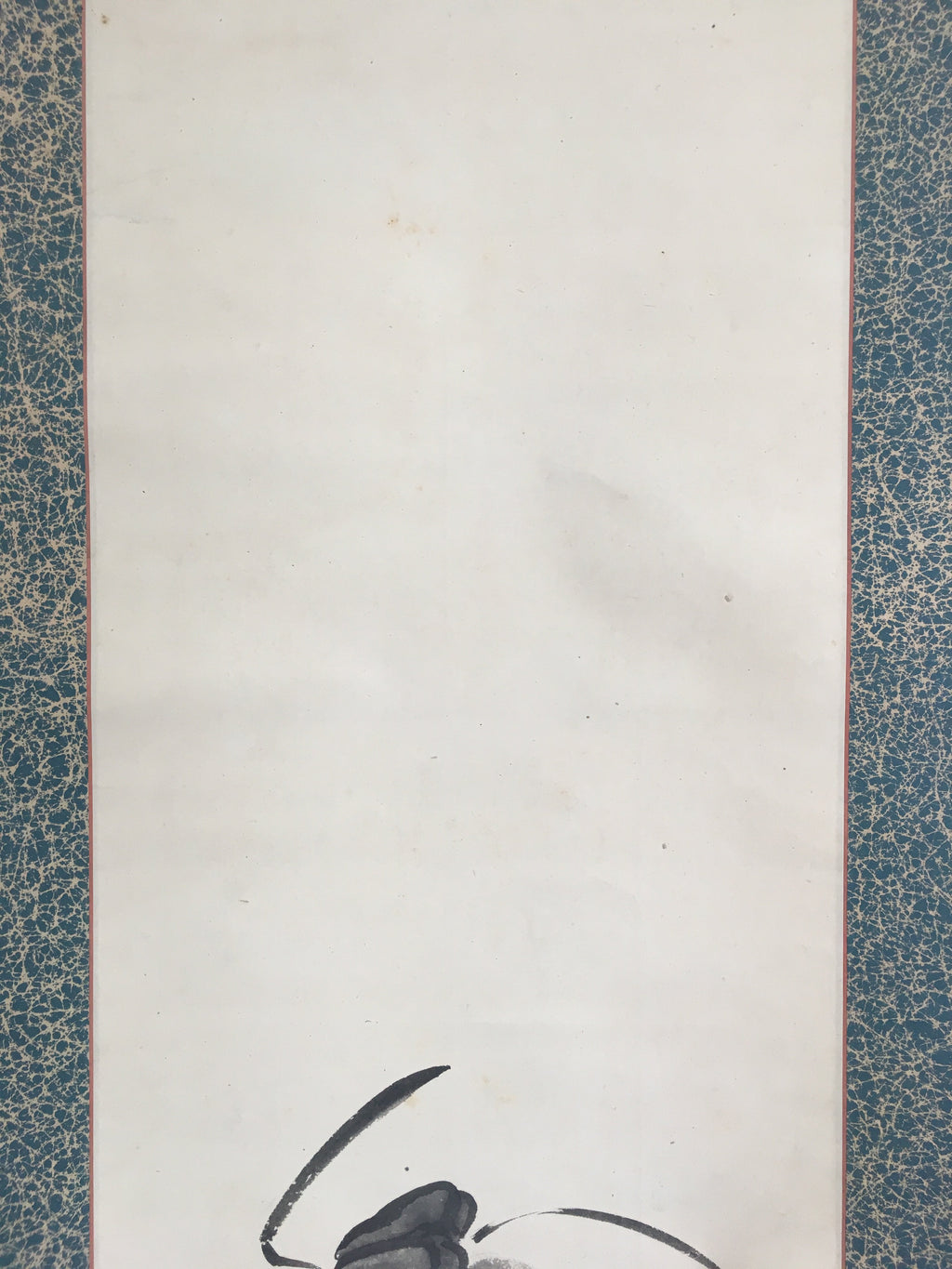 Antique Japanese Hanging Scroll Kakejiku Kakemono Painting Emperor Zhaozong SC68