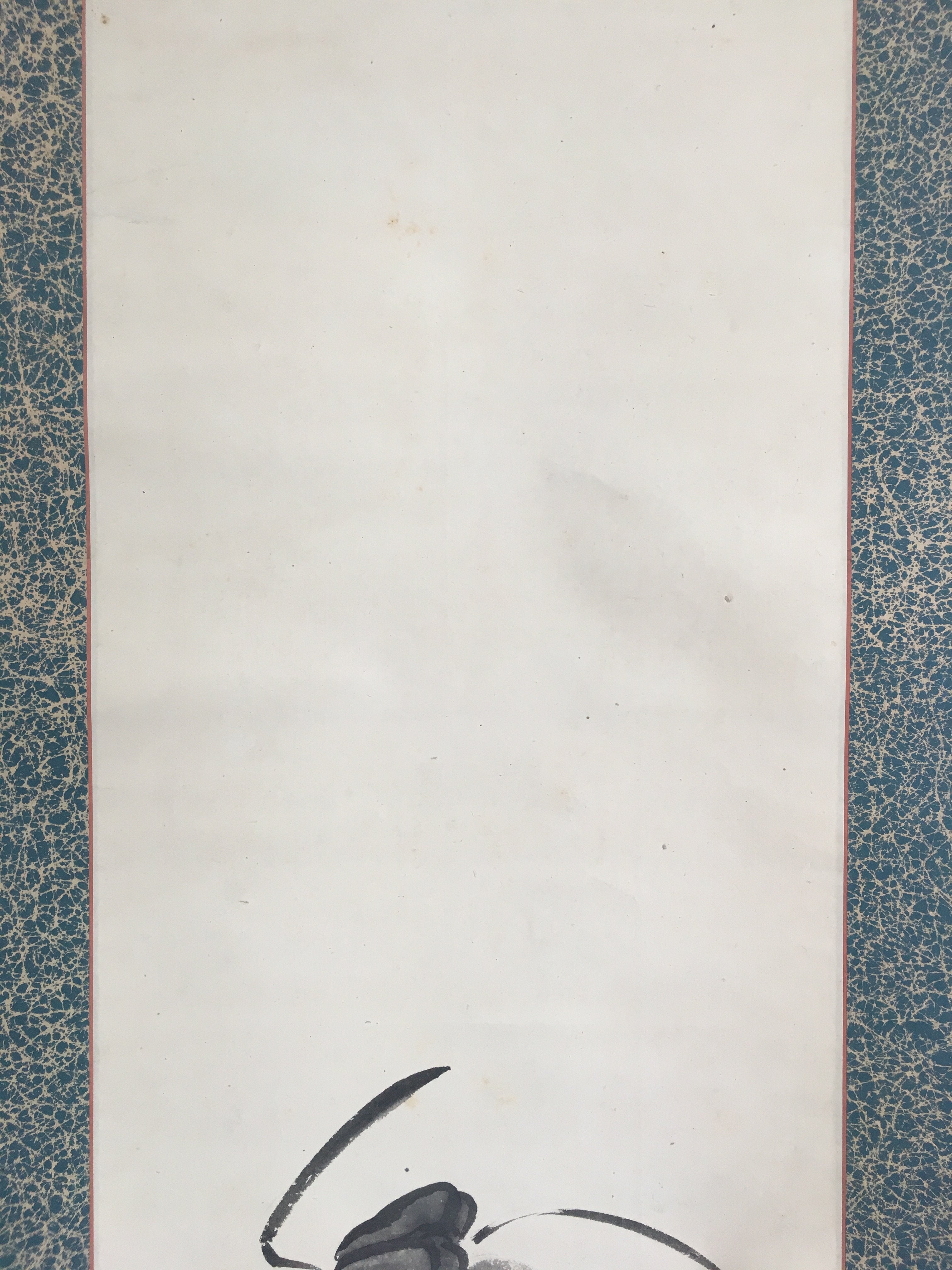 Antique Japanese Hanging Scroll Kakejiku Kakemono Painting Emperor Zhaozong SC68