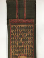 Antique Japanese Hanging Scroll Kakejiku Kakemono Painting Monk Gods SC588