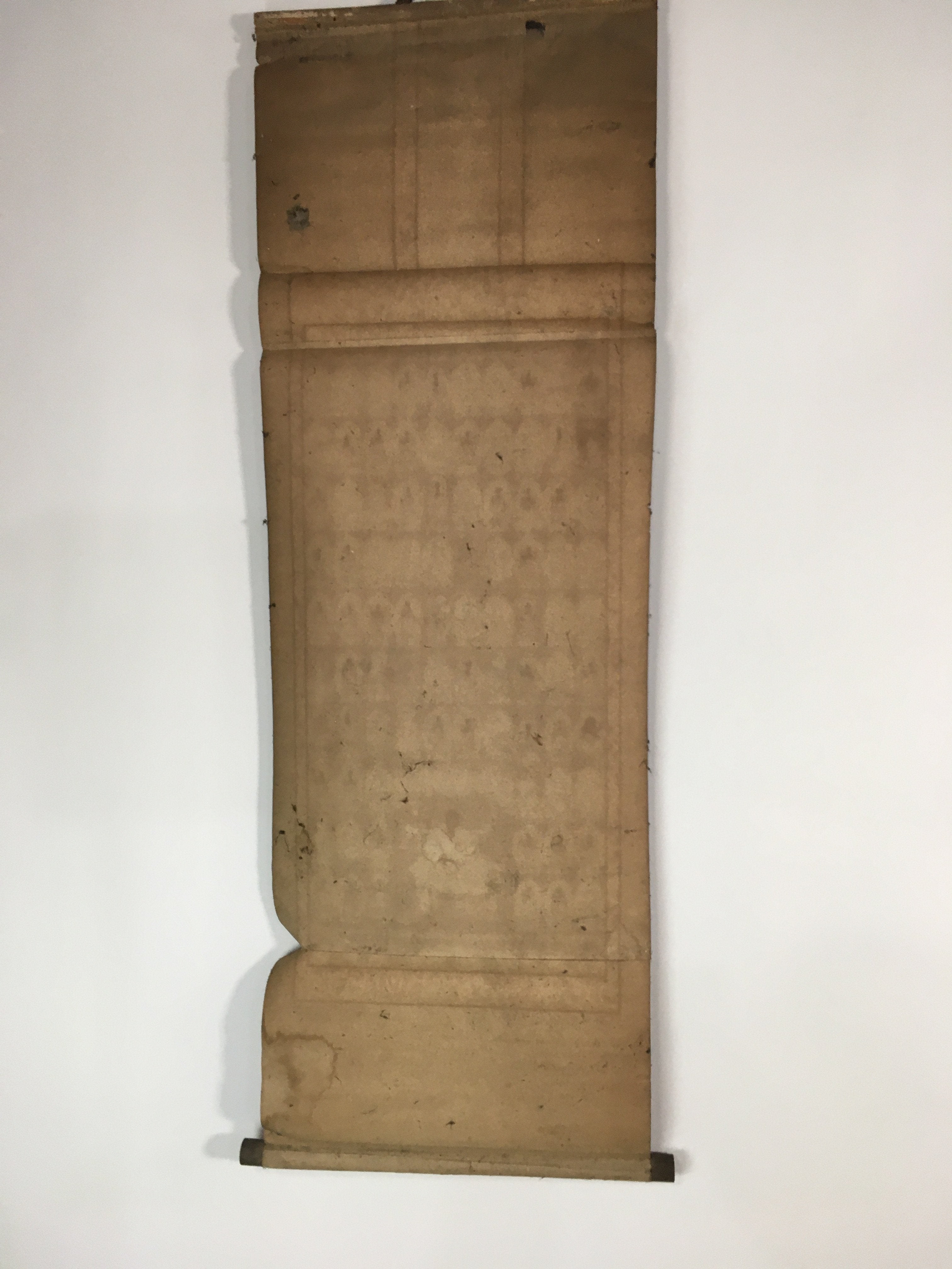 Antique Japanese Hanging Scroll Kakejiku Kakemono Painting Monk Gods SC588