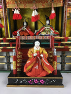 Antique Japanese Hina Doll Goten Palace WoodenGirl's Day Decoration C1900