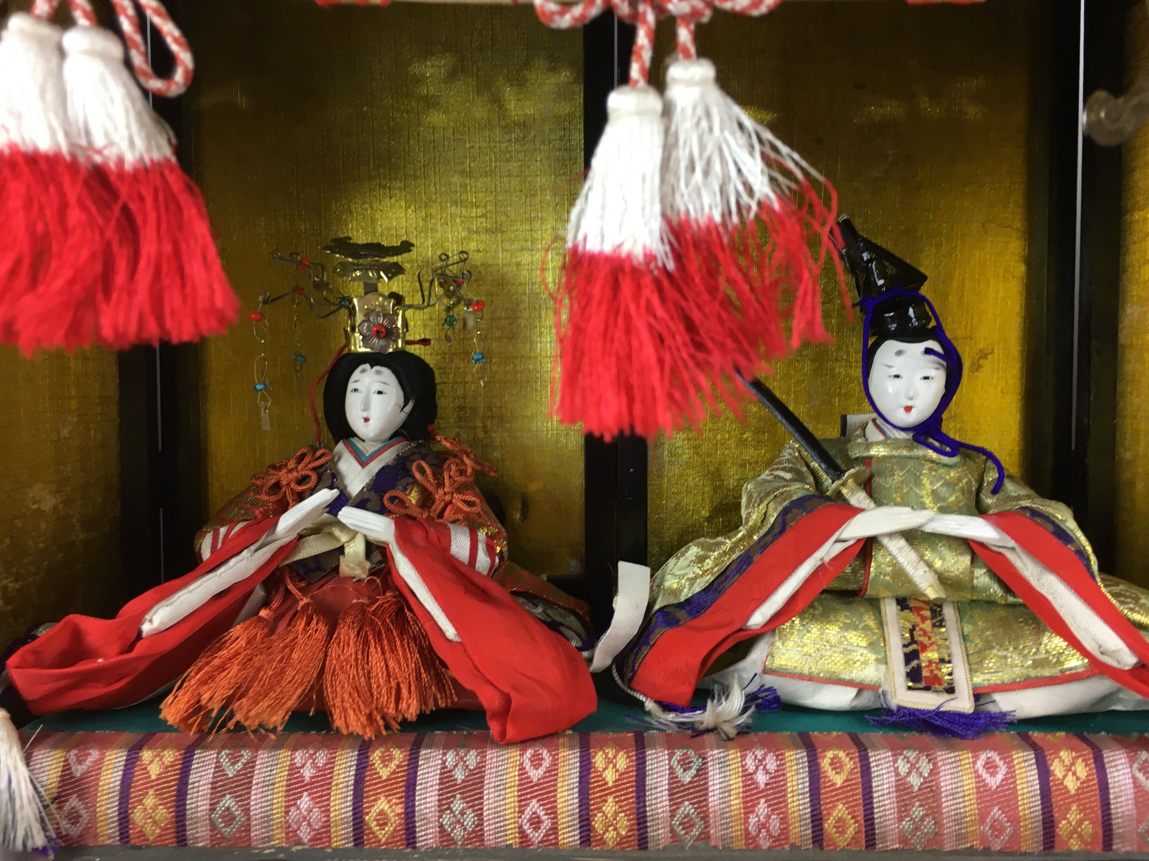Antique Japanese Hina Doll Goten Palace WoodenGirl's Day Decoration C1900