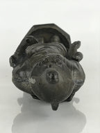 Antique Japanese Iron Buddhist Statue Kannon Bosatsu Metal Heart Of Mercy BD874