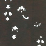 Antique Japanese Ise Katagami Kimono Stencil Edo Era Flower 19c Meiji Era A230