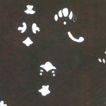 Antique Japanese Ise Katagami Kimono Stencil Edo Era Flower 19c Meiji Era A230