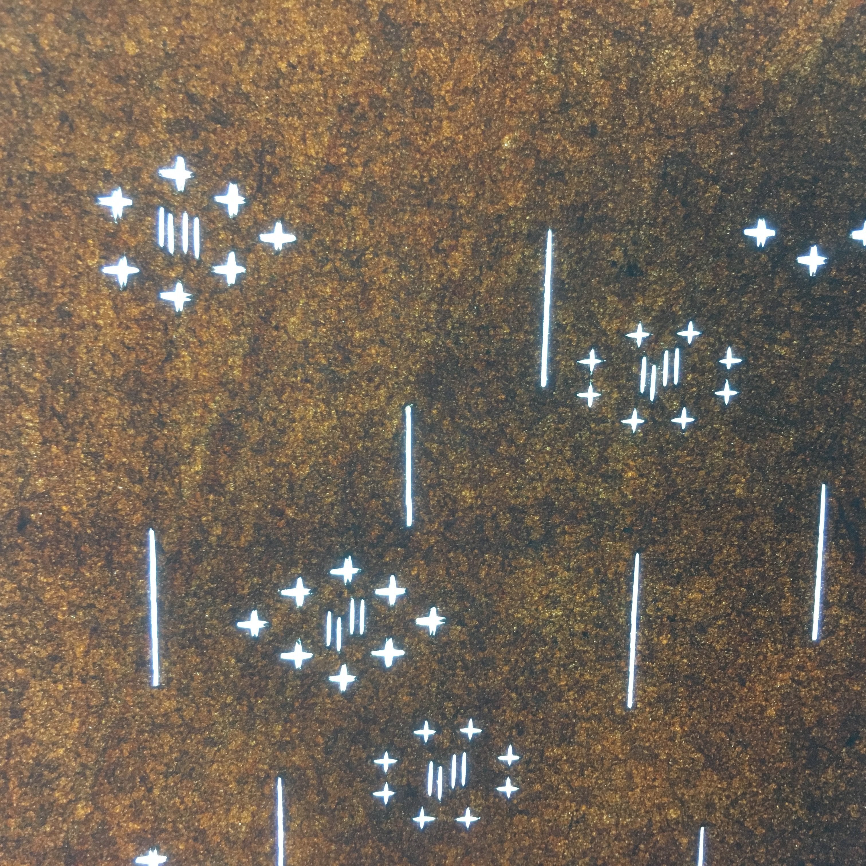 Antique Japanese Ise Katagami Kimono Stencil Katazome Pattern Paper Edo A191