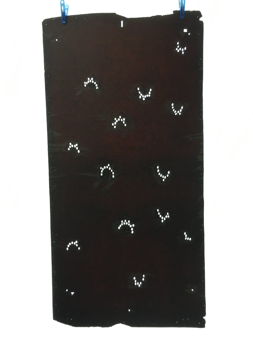 Antique Japanese Katagami 10sheet Set Practice Kimono Stencil Katazome BS33