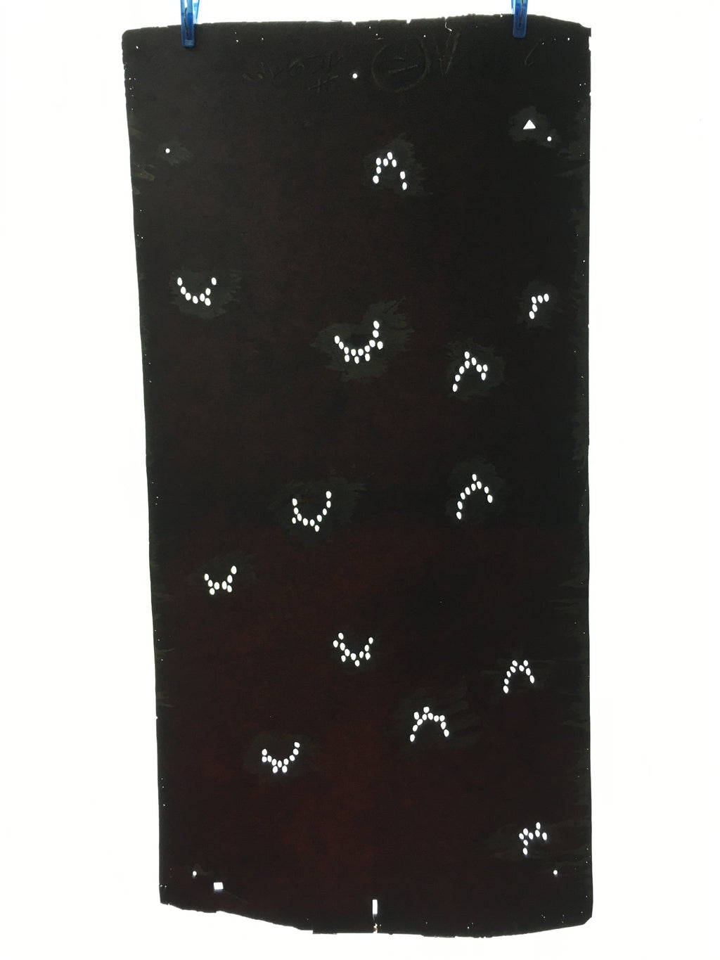Antique Japanese Katagami 10sheet Set Practice Kimono Stencil Katazome BS33