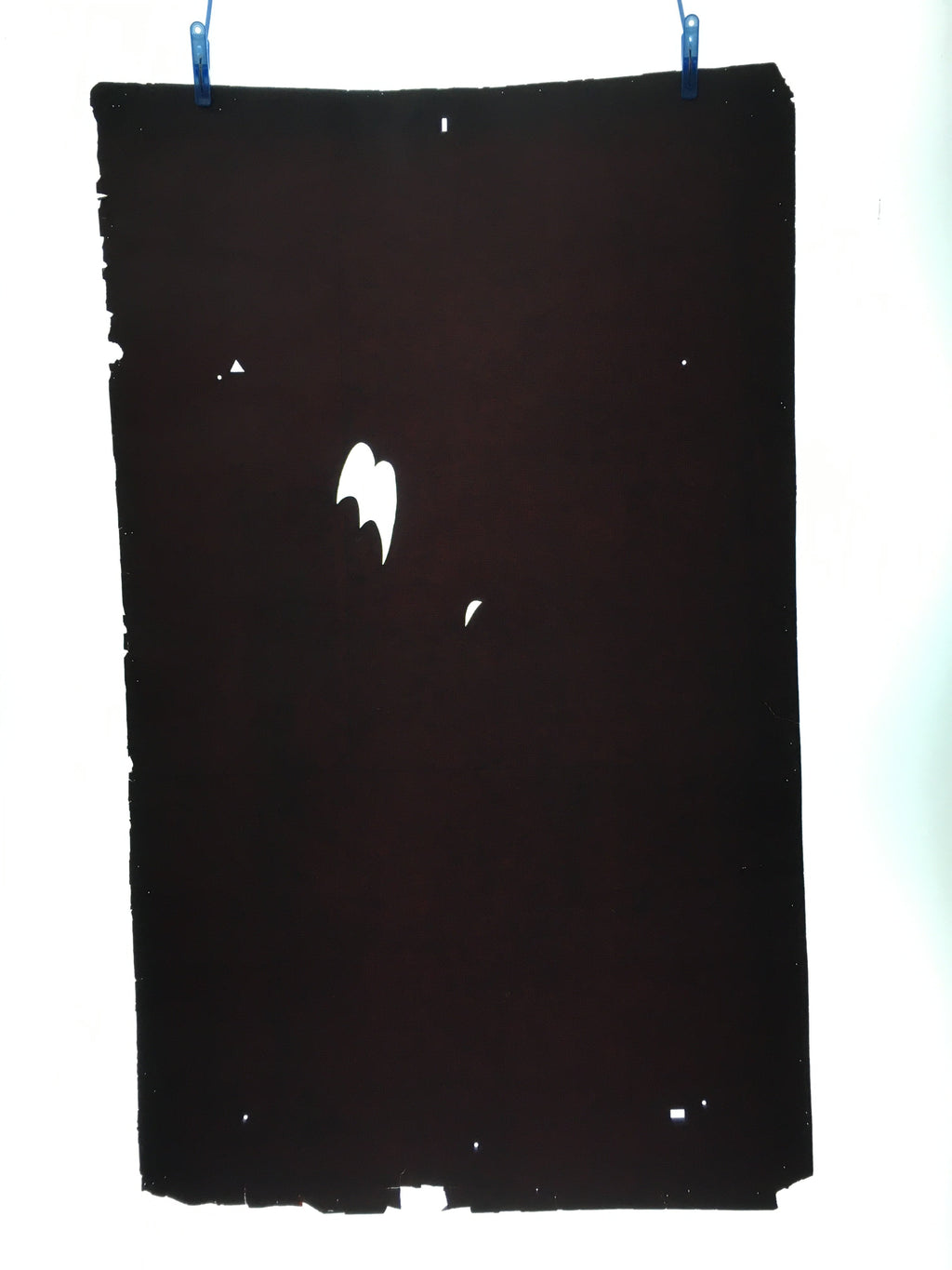 Antique Japanese Katagami 10sheet Set Practice Kimono Stencil Katazome BS34