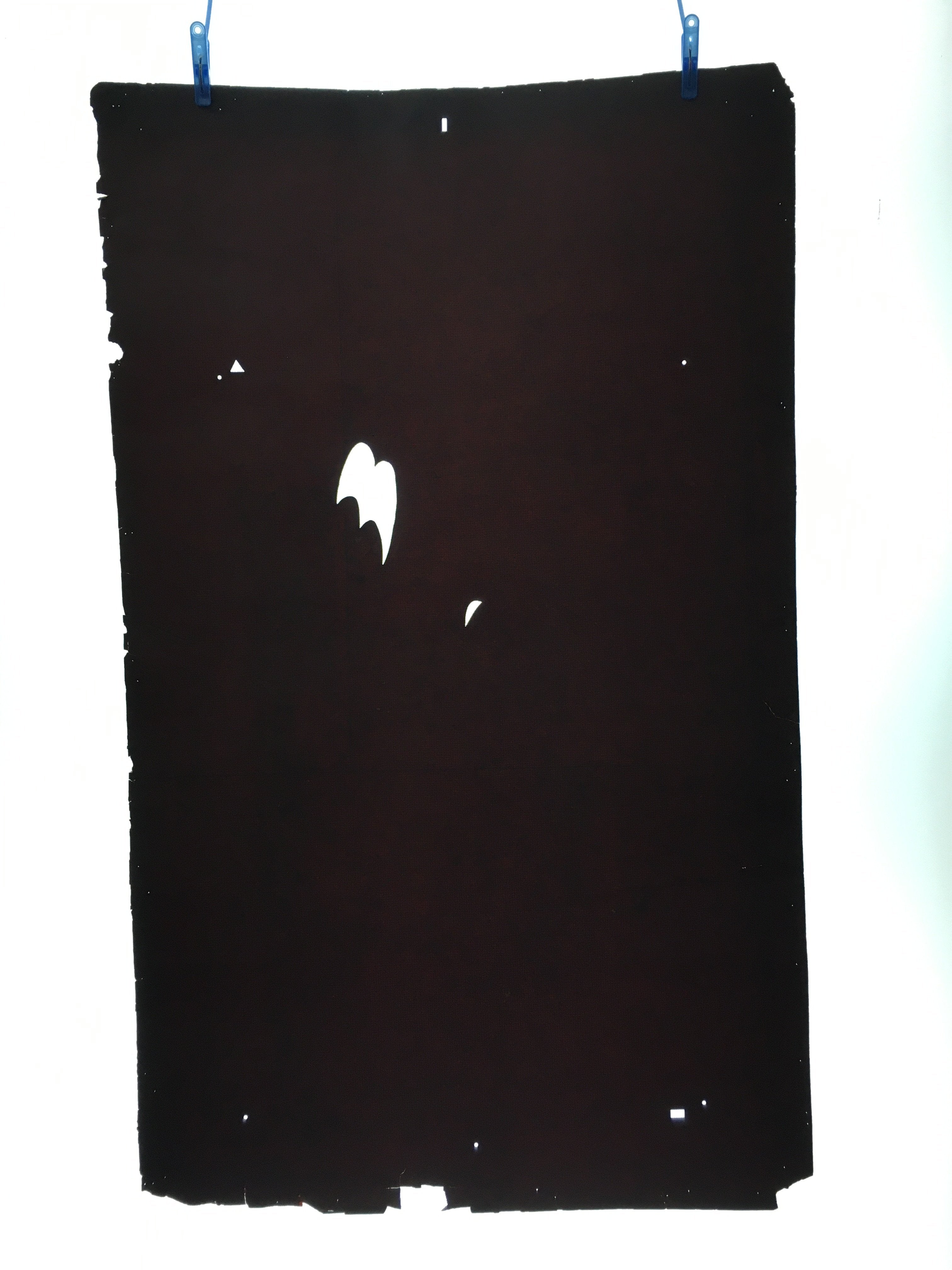Antique Japanese Katagami 10sheet Set Practice Kimono Stencil Katazome BS34