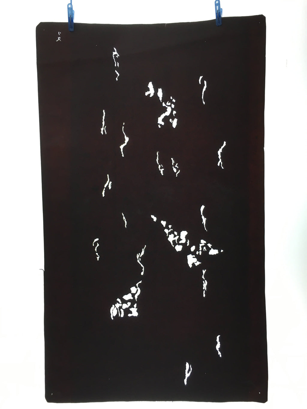 Antique Japanese Katagami 10sheet Set Practice Kimono Stencil Katazome BS34